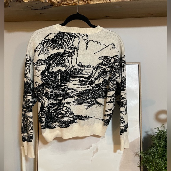 Cider Black and Cream heavyweight Scenic Sweater - Picture 2 of 3